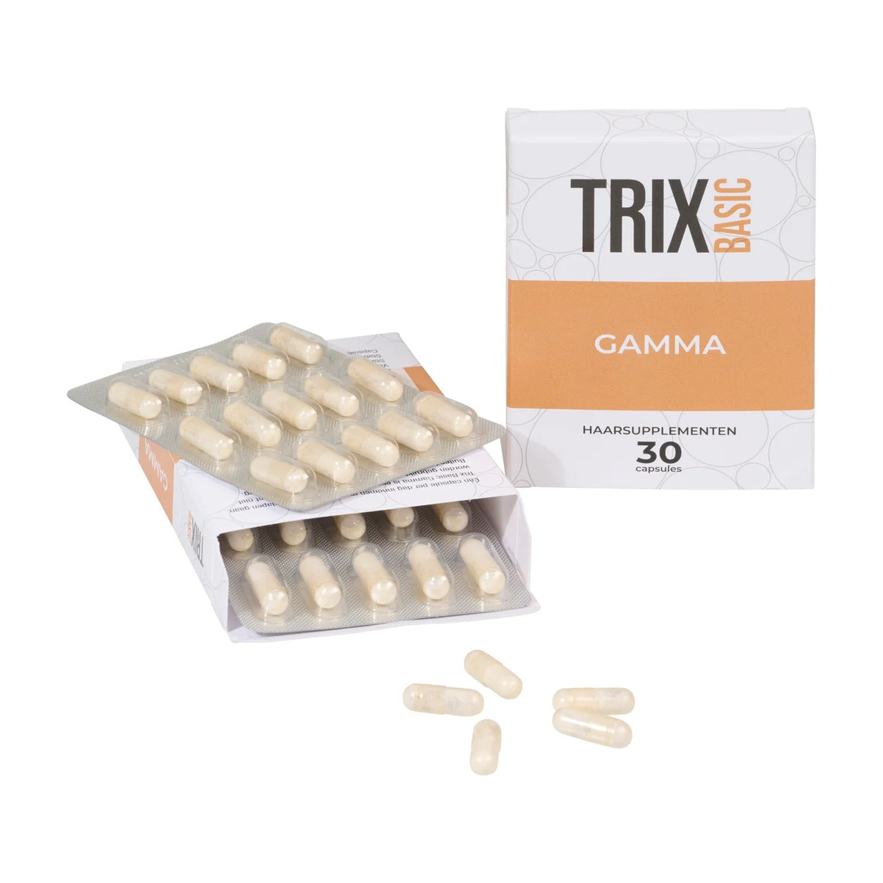 Verpakking en capsules van TRIX Basic Gamma